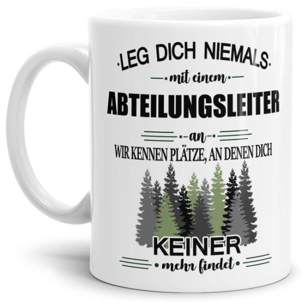 Ihr sucht das passende Geschenk für Kollegen oder Freunde? Dann seid ihr mit dieser Berufe-Tassen mit lustigem Spruch - Leg dich niemals mit einem...