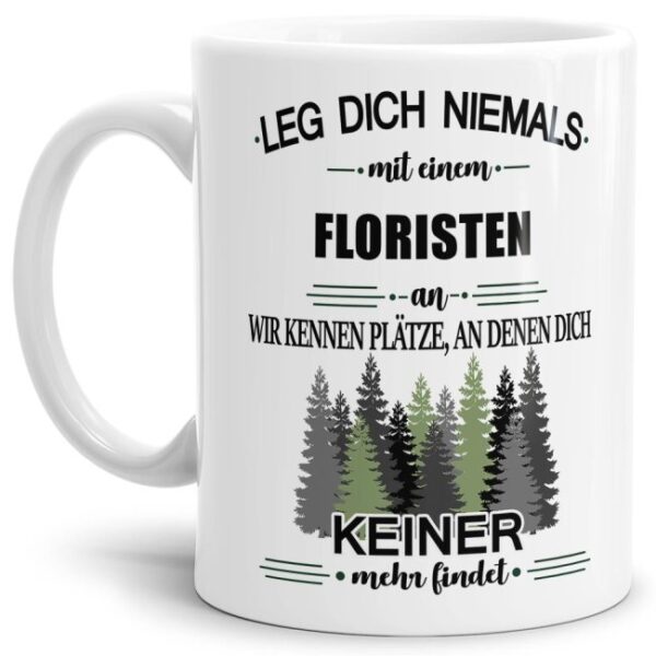 Ihr sucht das passende Geschenk für Kollegen oder Freunde? Dann seid ihr mit dieser Berufe-Tassen mit lustigem Spruch - Leg dich niemals mit einem...