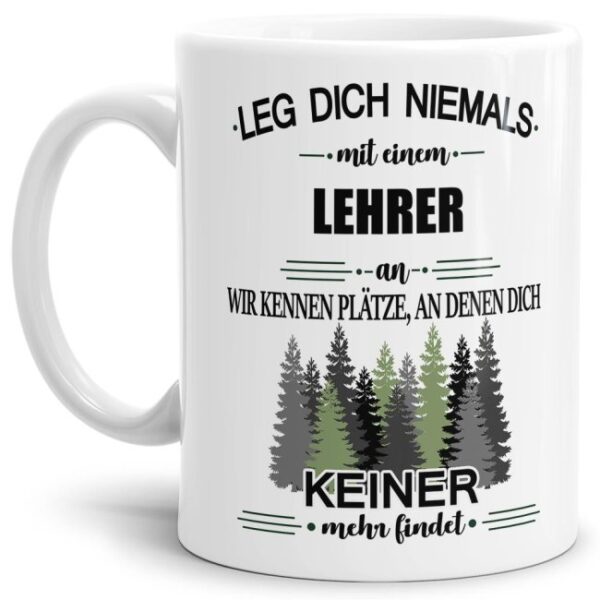 Ihr sucht das passende Geschenk für Kollegen oder Freunde? Dann seid ihr mit dieser Berufe-Tassen mit lustigem Spruch - Leg dich niemals mit einem...