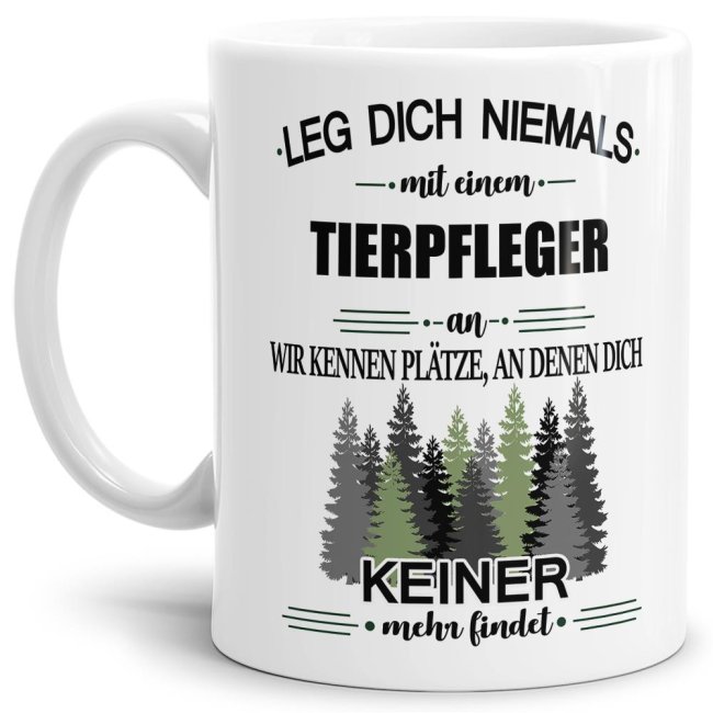 Ihr sucht das passende Geschenk für Kollegen oder Freunde? Dann seid ihr mit dieser Berufe-Tassen mit lustigem Spruch - Leg dich niemals mit einem...