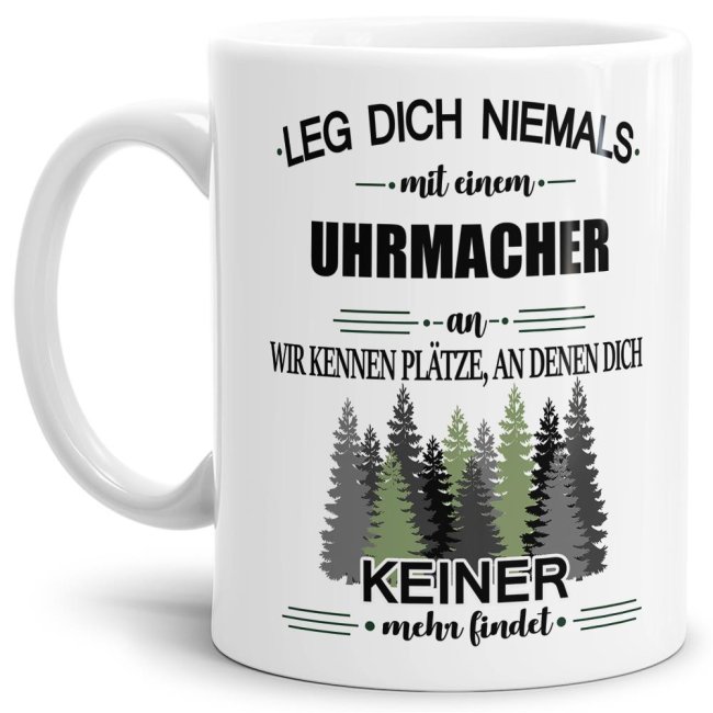 Ihr sucht das passende Geschenk für Kollegen oder Freunde? Dann seid ihr mit dieser Berufe-Tassen mit lustigem Spruch - Leg dich niemals mit einem...