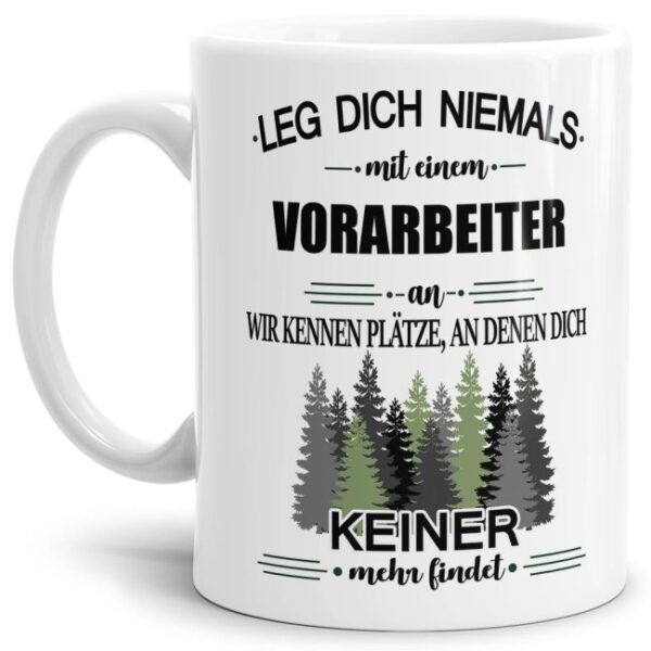 Ihr sucht das passende Geschenk für Kollegen oder Freunde? Dann seid ihr mit dieser Berufe-Tassen mit lustigem Spruch - Leg dich niemals mit einem...