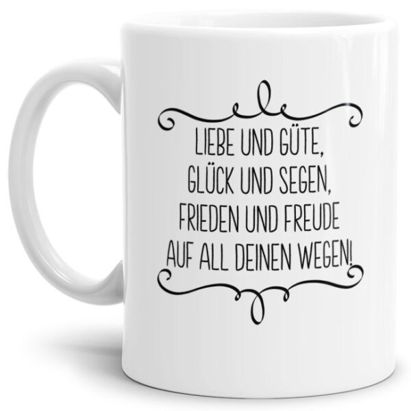 Keramiktasse mit Spruch zur Jugendweihe