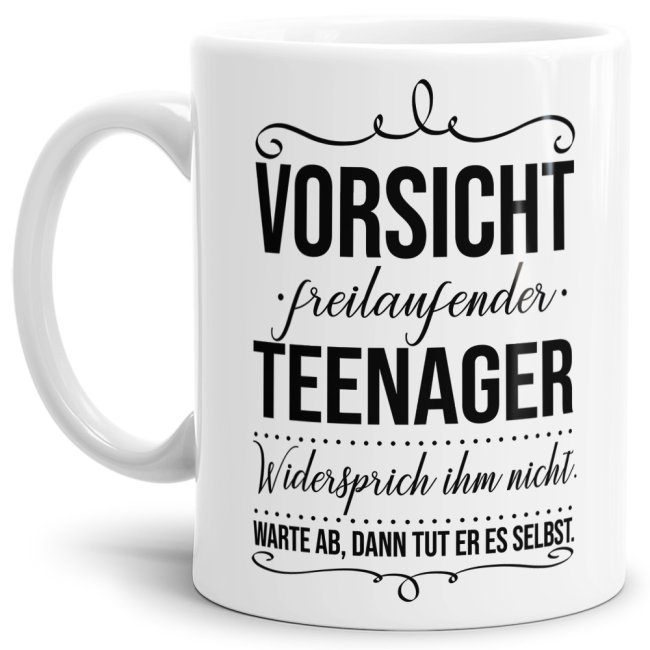 Tasse mit lustigem Spruch zur Jugendweihe - eine lustige Geschenkidee für Teenager und tolle Erinnerung für jeden Jugendlichen an diesen besonderen...