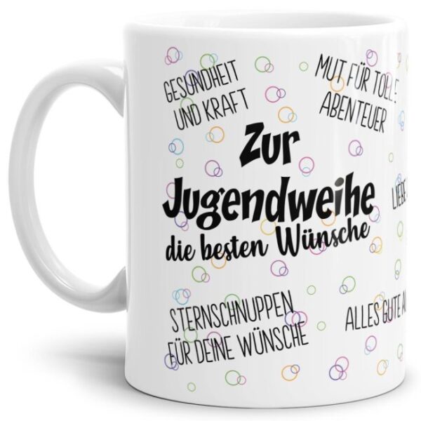 Keramiktasse mit Spruch zur Jugendweihe - eine persönliche und besondere Geschenkidee und tolle Erinnerung für jeden Jugendlichen an diesen...