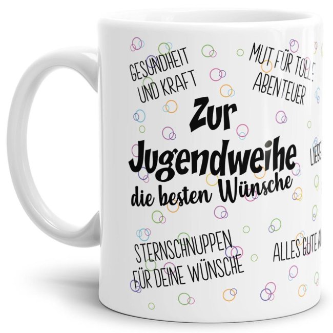 Keramiktasse mit Spruch zur Jugendweihe - eine persönliche und besondere Geschenkidee und tolle Erinnerung für jeden Jugendlichen an diesen...