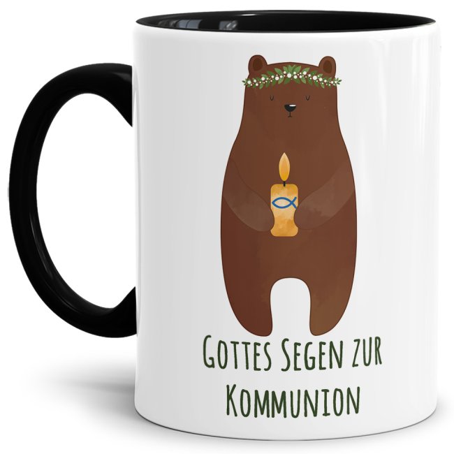 Keramiktasse mit Spruch zur Kommunion - eine persönliche und besondere Geschenkidee und tolle Erinnerung für jedes Kind an diesen bedeutsamen Tag...