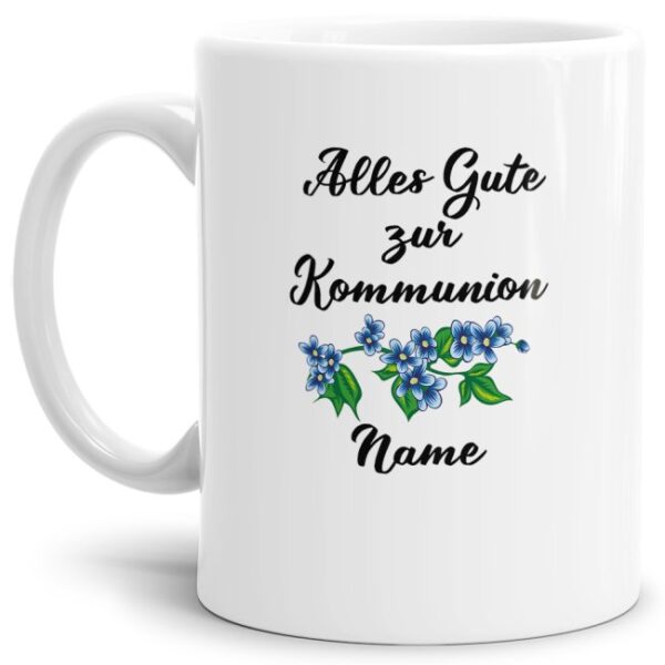 Keramiktasse mit Spruch zur Kommunion - eine persönliche und besondere Geschenkidee und tolle Erinnerung für jedes Kind an diesen bedeutsamen Tag...