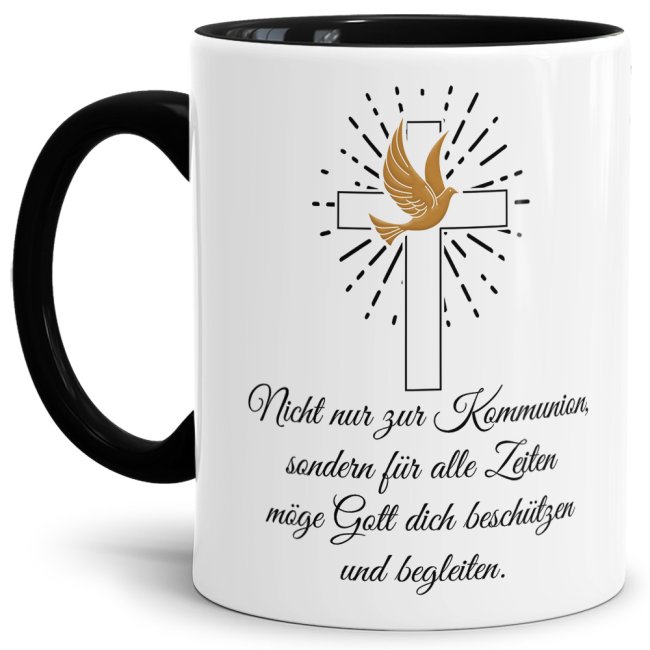 Keramiktasse mit Spruch zur Kommunion - eine persönliche und besondere Geschenkidee und tolle Erinnerung für jedes Kind an diesen bedeutsamen Tag...