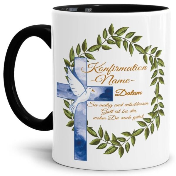 Keramiktasse mit Spruch zur Konfirmation - eine persönliche und besondere Geschenkidee und tolle Erinnerung für jeden Jugendlichen an diesen...