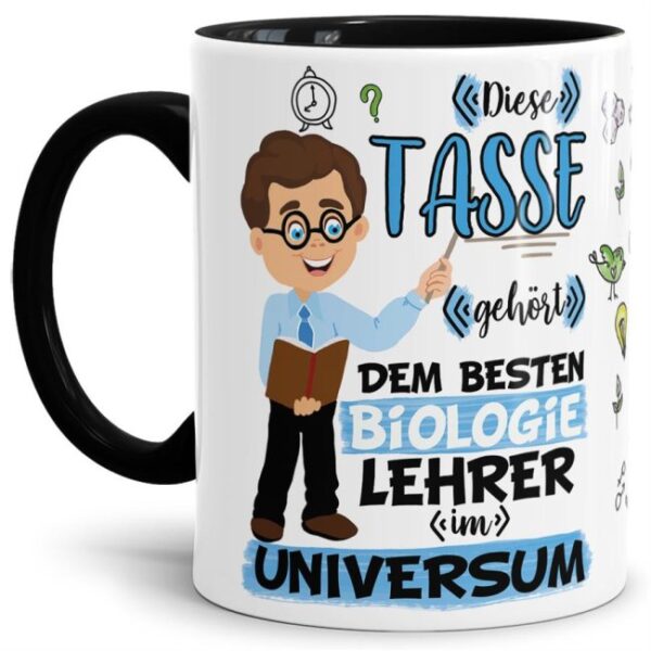 Tasse aus hochwertiger Keramik für den besten Biologie-Lehrer im Universum. Perfekt als kleines Geschenk zum Schulabschluss für den Lieblings-...