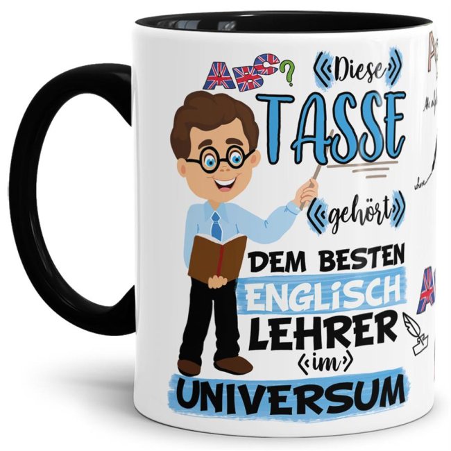 Tasse aus hochwertiger Keramik für den besten Englisch-Lehrer im Universum. Perfekt als kleines Geschenk zum Schulabschluss für den Lieblings-...