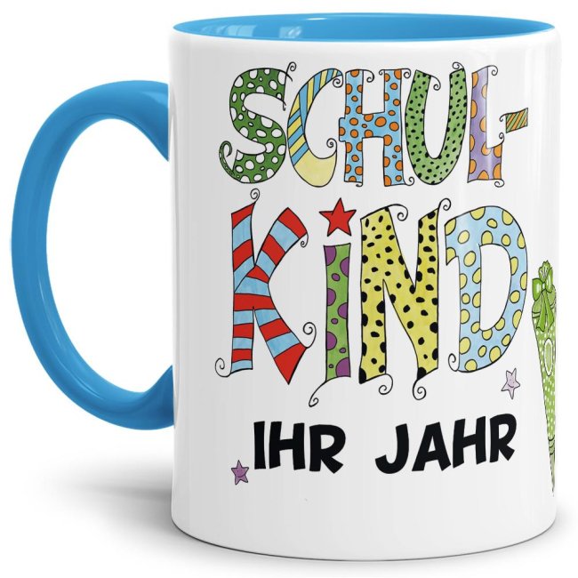 Die Kitazeit ist rum und die Einschulung steht vor der Tür. Unsere liebevoll gestalteten Becher mit dem Schriftzug - Schulkind - für Jungen...