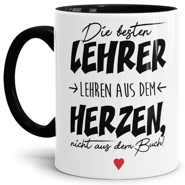 Ihr sucht ein Geschenk für die beste Lehrerin oder den coolsten Lehrer? Unsere Lehrer-Tassen mit besonderen Sprüchen sind für jeden Lehrer mit Herz...