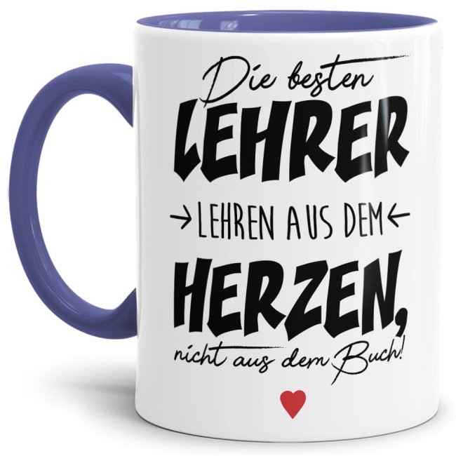 Ihr sucht ein Geschenk für die beste Lehrerin oder den coolsten Lehrer? Unsere Lehrer-Tassen mit besonderen Sprüchen sind für jeden Lehrer mit Herz...