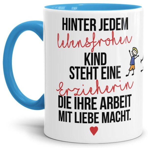 Ihr sucht ein Geschenk für die liebste Erzieherin oder den coolsten Erzieher? Unsere Tassen für Erzieherinnen oder Erzieher mit besonderen Sprüchen...