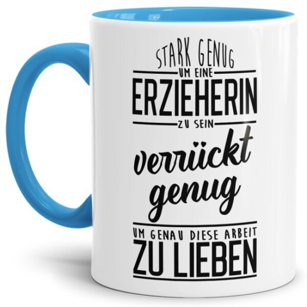 Ihr sucht ein Geschenk für die liebste Erzieherin oder den coolsten Erzieher? Unsere Tassen für Erzieherinnen oder Erzieher mit besonderen Sprüchen...