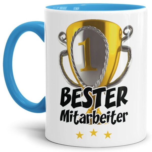 Originelle Spruch-Tasse für den besten Mitarbeiter. Eine besondere Geschenk-Idee zu jeder Gelegenheit - zum Danke sagen für eine besondere...