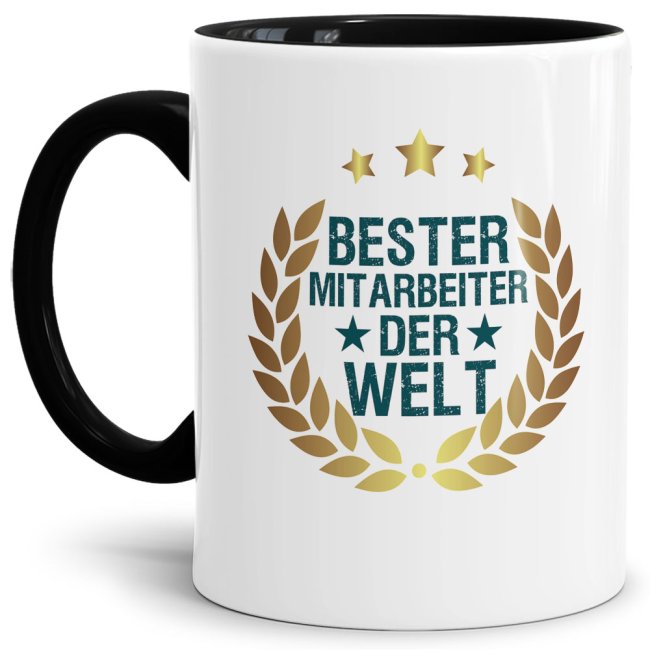 Originelle Spruch-Tasse für den besten Mitarbeiter der Welt. Eine besondere Geschenk-Idee zu jeder Gelegenheit - zum Danke sagen für eine besondere...