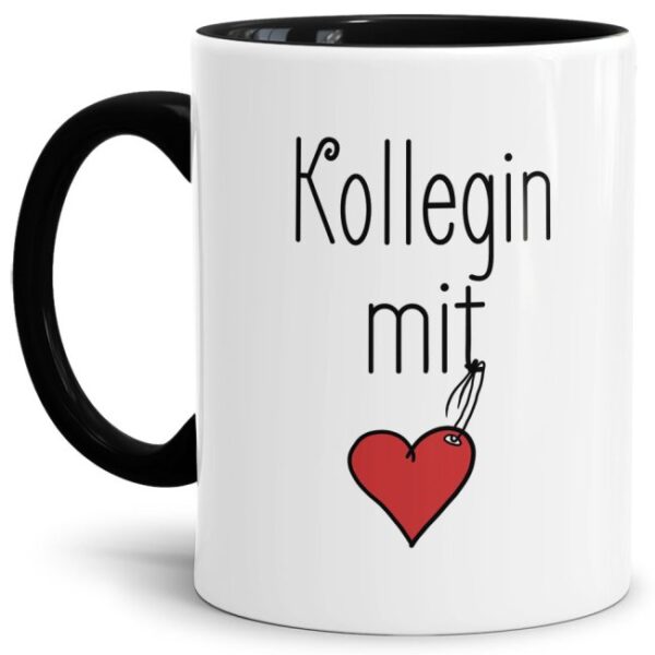 Originelle Spruch-Tasse Kollegin mit Herz". Eine besondere Geschenk-Idee zu jeder Gelegenheit - zum Danke sagen für eine besondere Leistung