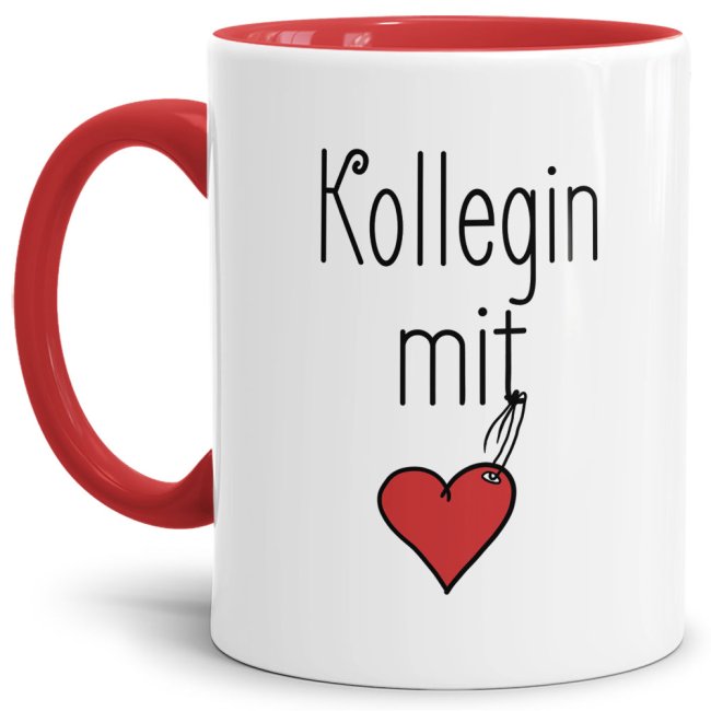 Originelle Spruch-Tasse Kollegin mit Herz". Eine besondere Geschenk-Idee zu jeder Gelegenheit - zum Danke sagen für eine besondere Leistung