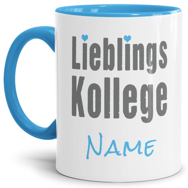 Originelle Spruch-Tasse Lieblingskollege". Eine besondere Geschenk-Idee zu jeder Gelegenheit - zum Danke sagen für eine besondere Leistung