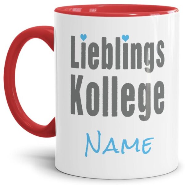 Originelle Spruch-Tasse Lieblingskollege". Eine besondere Geschenk-Idee zu jeder Gelegenheit - zum Danke sagen für eine besondere Leistung