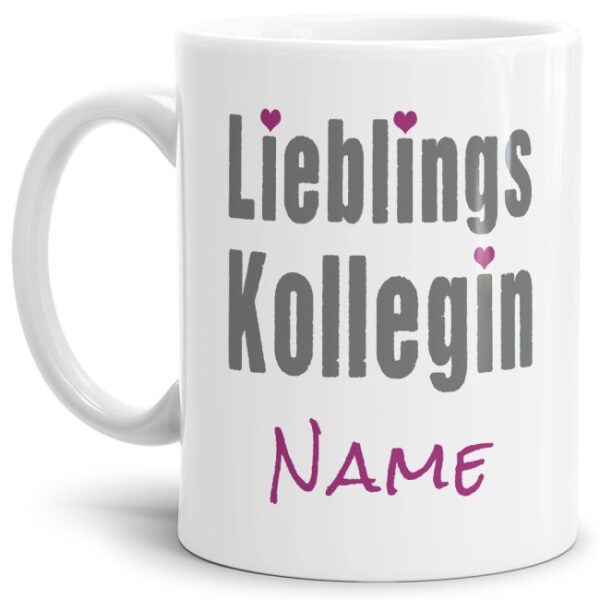 Originelle Spruch-Tasse Lieblingskollegin". Eine besondere Geschenk-Idee zu jeder Gelegenheit - zum Danke sagen für eine besondere Leistung