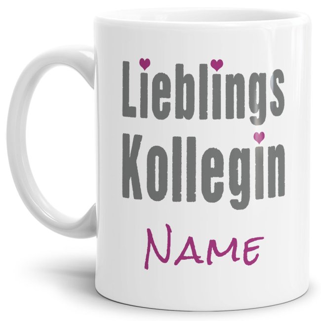 Originelle Spruch-Tasse Lieblingskollegin". Eine besondere Geschenk-Idee zu jeder Gelegenheit - zum Danke sagen für eine besondere Leistung