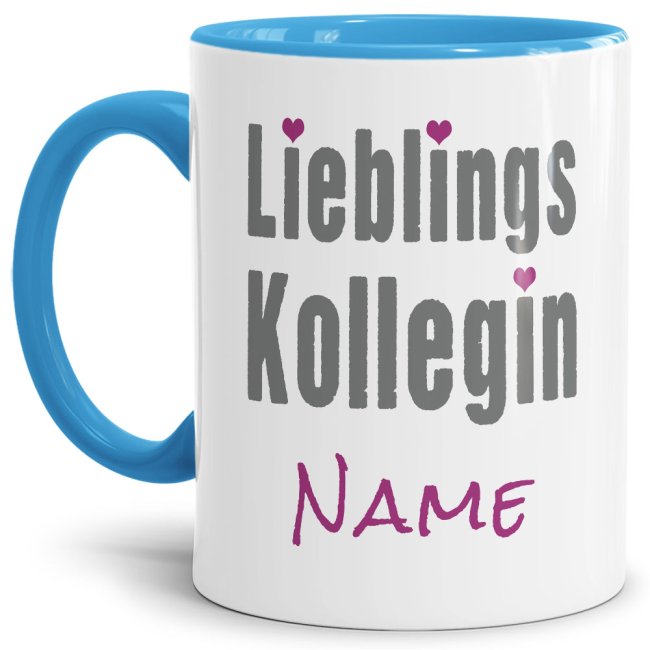 Originelle Spruch-Tasse Lieblingskollegin". Eine besondere Geschenk-Idee zu jeder Gelegenheit - zum Danke sagen für eine besondere Leistung