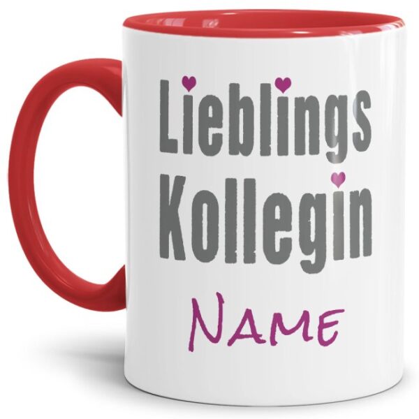 Originelle Spruch-Tasse Lieblingskollegin". Eine besondere Geschenk-Idee zu jeder Gelegenheit - zum Danke sagen für eine besondere Leistung