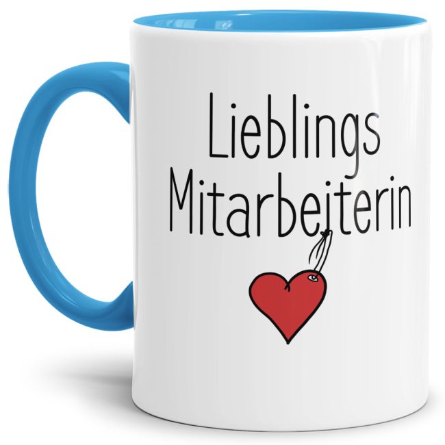 Originelle Spruch-Tasse Lieblingsmitarbeiterin". Eine besondere Geschenk-Idee zu jeder Gelegenheit - zum Danke sagen für eine besondere Leistung