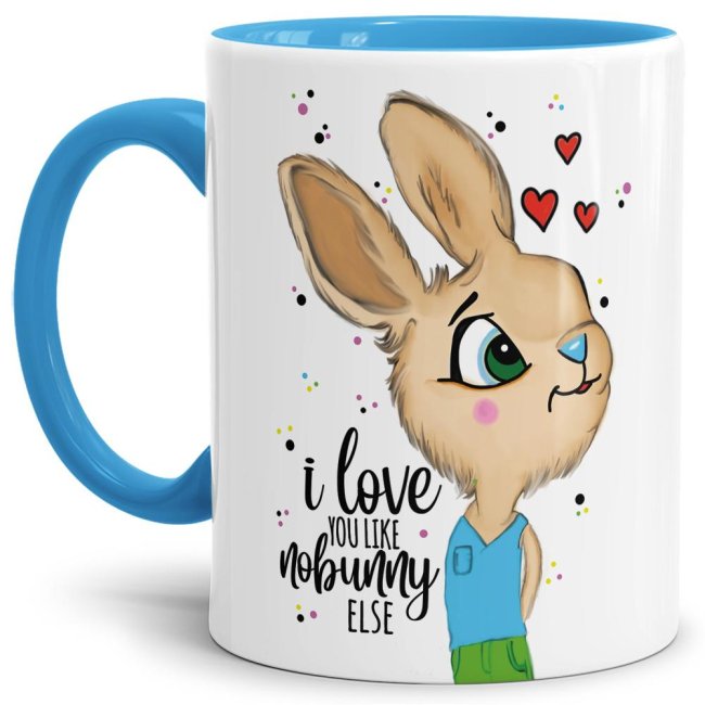 Unsere Hasen-Mann-Tasse mit lustigem Spruch ist nicht nur zum Osterfest der Hingucker. Als nette Geschenkidee zu Ostern und zu jedem Anlass - auch...