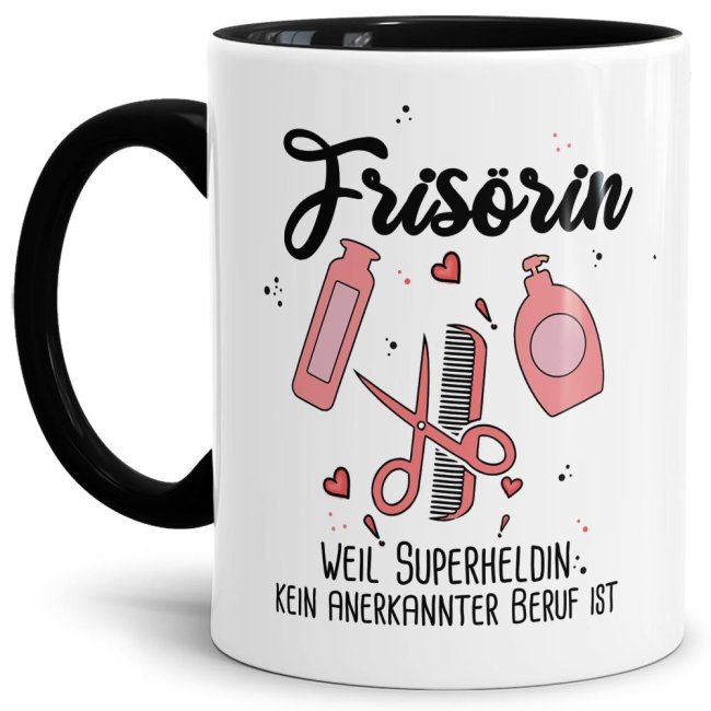 Kaffeebecher als Geschenk für die Lieblings-Frisörin. Unsere Berufe-Tassen mit lustigem Spruch sind immer eine tolle Geschenkidee. Eine...