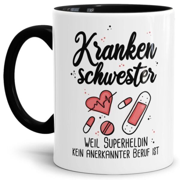 Kaffeebecher als Geschenk für die Krankenschwester. Unsere Berufe-Tassen mit lustigem Spruch sind immer eine tolle Geschenkidee. Eine einzigartige...