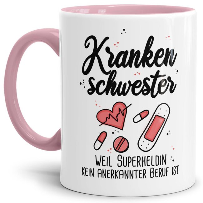 Kaffeebecher als Geschenk für die Krankenschwester. Unsere Berufe-Tassen mit lustigem Spruch sind immer eine tolle Geschenkidee. Eine einzigartige...