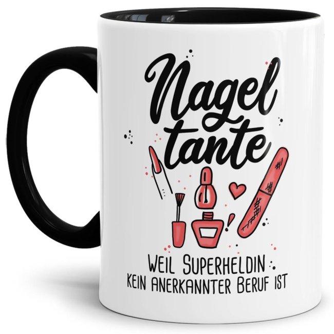 Kaffeebecher als Geschenk für die beste Nageltante. Unsere Berufe-Tassen mit lustigem Spruch sind immer eine tolle Geschenkidee. Eine einzigartige...