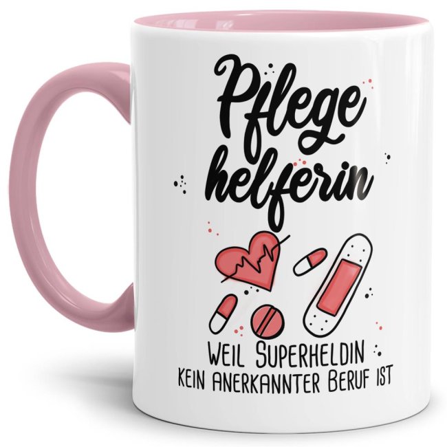 Kaffeebecher als Geschenk für die Pflegehelferin um Danke zu sagen. Unsere Berufe-Tassen mit lustigem Spruch sind immer eine tolle Geschenkidee....