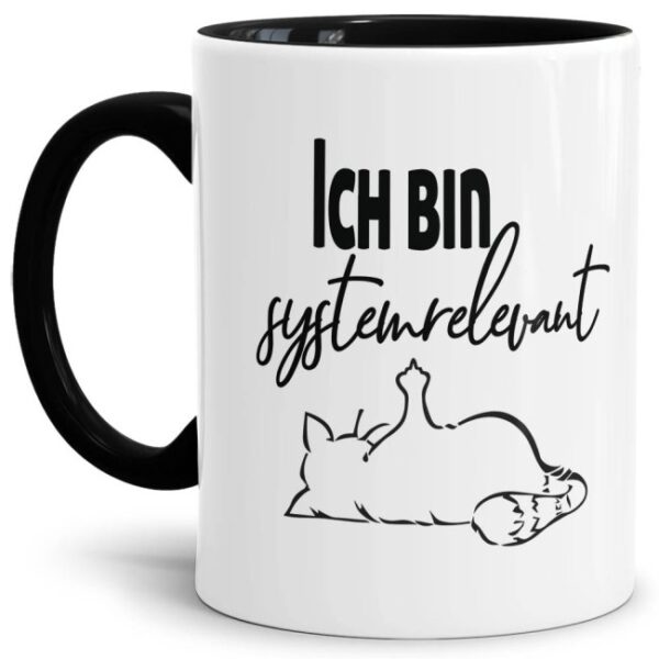 Freche Katzen-Tasse für alle systemrelevanten