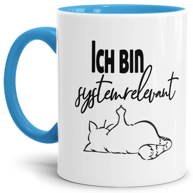 Freche Katzen-Tasse für alle systemrelevanten