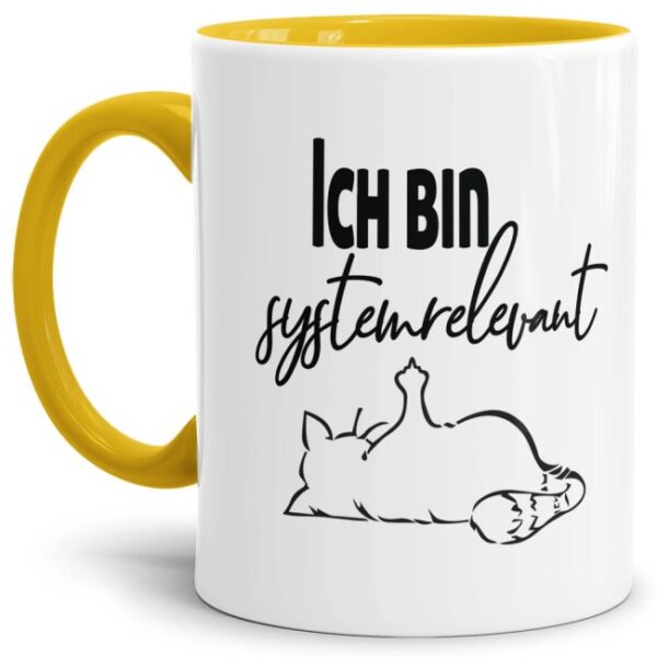 Freche Katzen-Tasse für alle systemrelevanten