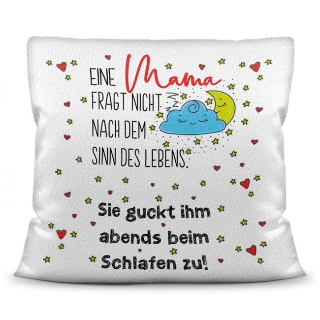 Liebevoll gestaltetes Spruchkissen für Mama und für Kinder. Ideal geeignet als Geschenk von Mama für Sohn oder Tochter oder als Geschenk-Idee für...