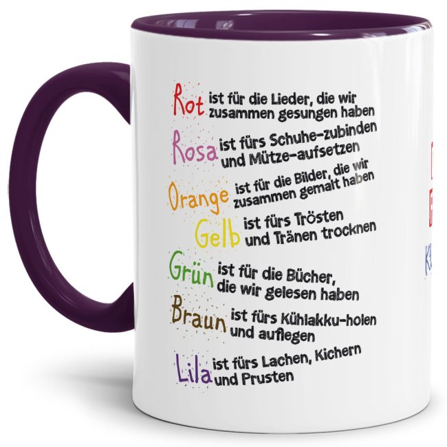 Tschüss Kindergartenzeit - Hallo Schule! Unsere liebevoll gestalteten Tassen sind eine tolle Geschenk-Idee für die Lieblings-Erzieherin