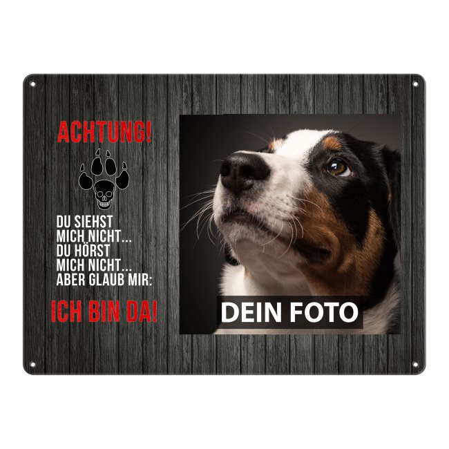 Personalisiertes Türschild für alle Hundebesitzer mit dem eigenem Hundefoto und lustigem Spruch - Wer eine besondere Geschenkidee für einen...