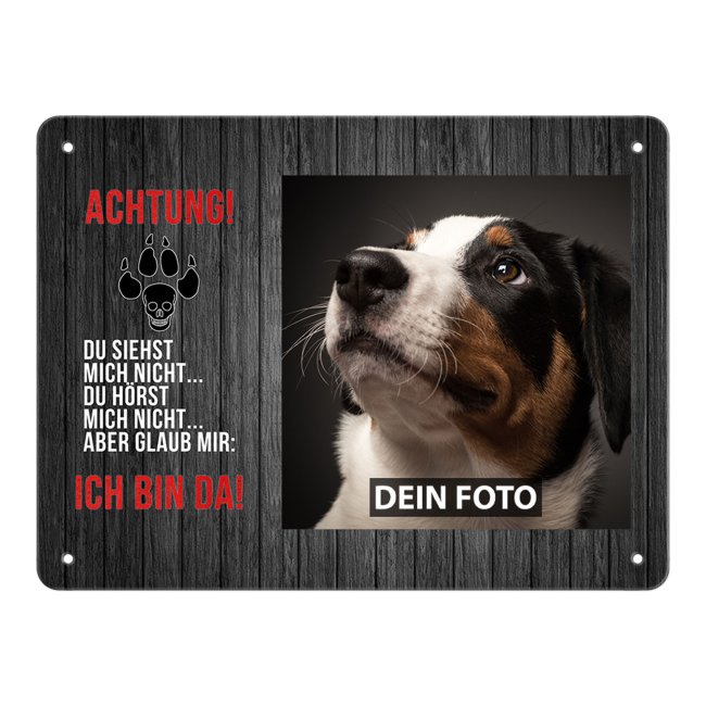 Personalisiertes Türschild für alle Hundebesitzer mit dem eigenem Hundefoto und lustigem Spruch - Wer eine besondere Geschenkidee für einen...