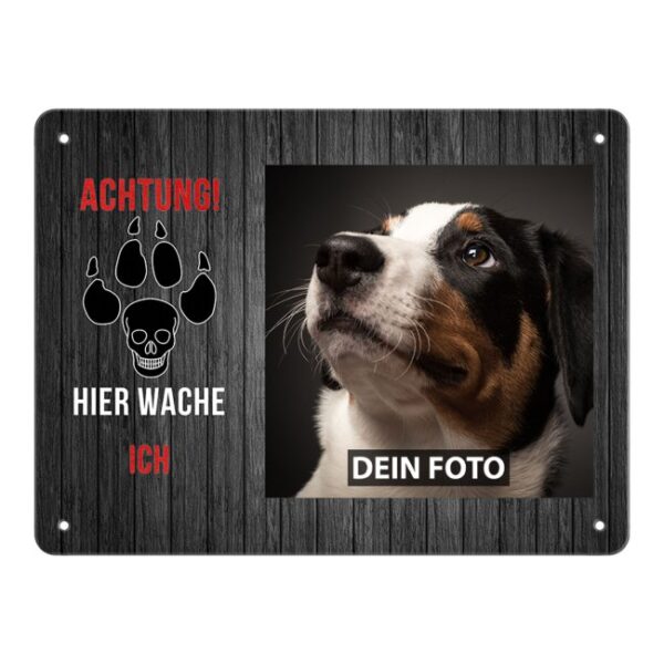 Personalisiertes Türschild für alle Hundebesitzer mit dem eigenem Hundefoto und lustigem Spruch - Wer eine besondere Geschenkidee für einen...