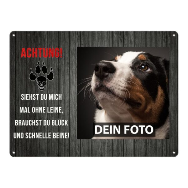 Personalisiertes Türschild für alle Hundebesitzer mit dem eigenem Hundefoto und lustigem Spruch - Wer eine besondere Geschenkidee für einen...