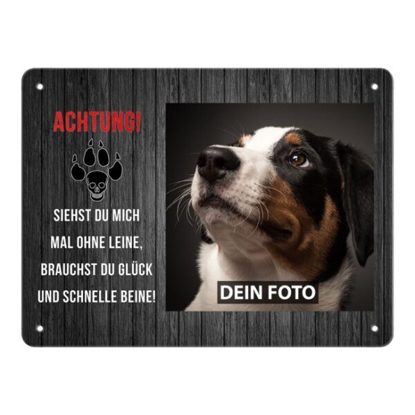 Personalisiertes Türschild für alle Hundebesitzer mit dem eigenem Hundefoto und lustigem Spruch - Wer eine besondere Geschenkidee für einen...