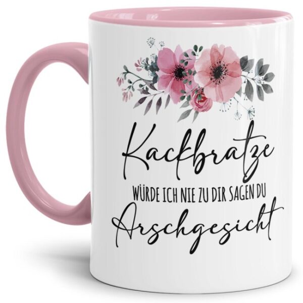 Witzgie Statement-Tasse mit frechem Spruch - Kackbratze - für humorvolle Leute