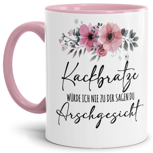 Witzgie Statement-Tasse mit frechem Spruch - Kackbratze - für humorvolle Leute